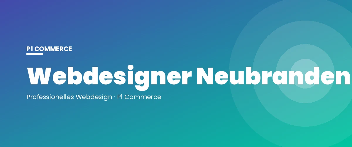 Webdesigner Neubrandenburg – P1 Commerce Webagentur